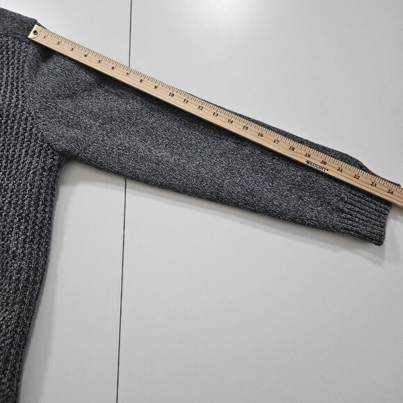 Emanuel Ungaro Sweater Mens M Gray Full Zip Sherpa Lined Mock Neck LS Pockets - Picture 6 of 16